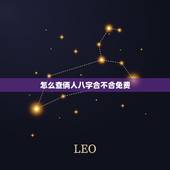 怎么查俩人八字合不合免费，怎么样看两个人八字合不合