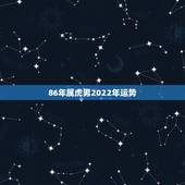 86年属虎男2022年运势，2021年属虎人的全年运势男1986
