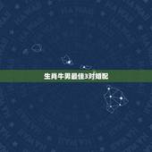 生肖牛男最佳3对婚配，属牛男的最佳婚姻配对
