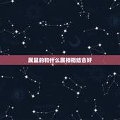 属鼠的和什么属相相结合好，属鼠的和什么属相般配