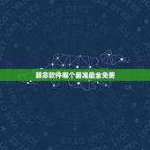 算命软件哪个最准最全免费 八字软件哪个好