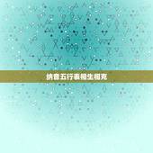 纳音五行表相生相克，免费生辰八字五行查询