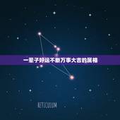 一辈子好运不断万事大吉的属相，万事大吉什么生肖
