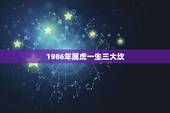 1986年属虎一生三大坎，属虎人要警惕的三次大坎