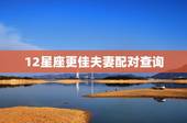 12星座更佳夫妻配对查询，星座姻缘配对查询