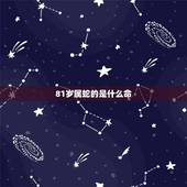 81岁属蛇的是什么命，1981年属鸡命里缺什么