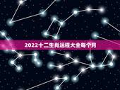 2022十二生肖运程大全每个月，2022 年十二生肖运势排名之一名