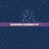 属龙男和属马女的婚配好不好，男属马女属龙八字合吗