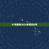 87年属兔2022年命运分析，87年兔2022年运势如何