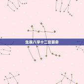 生辰八字十二宫算命，怎么查询自己的十二宫