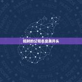 招财的公司名皇美开头，什么公司名招财，做商贸公司用的