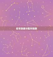 名字测缘分配对指数，免费名字测试缘分