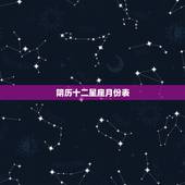 阴历十二星座月份表，十二星座中的月份是按农历还是新历算？