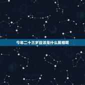 今年二十三岁应该是什么属相呢，二十三岁属什么