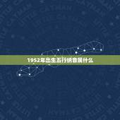 1952年出生五行纳音属什么，1952年的五行属性
