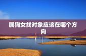 属狗女找对象应该在哪个方向，属狗的找对象应该往哪个方向找？