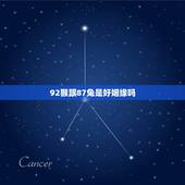 92猴跟87兔是好姻缘吗，92年属猴2022 年运势