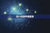 扫一扫测手相算命，有会看手相的吗