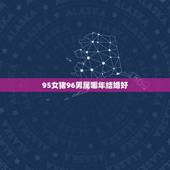 95女猪96男属哪年结婚好，1995山头火和1996涧下水