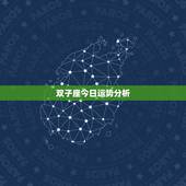 双子座今日运势分析，每日星座运势运程_双子座