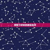 想找个好听的微信名字，我想找一个清新淡雅的微信名字，谢谢