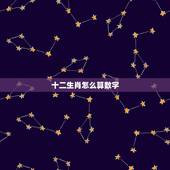 十二生肖怎么算数字，怎么知道自己的生肖