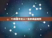 73年属牛女人一生的命运如何，73年属牛女人一生命运我七三年女牛，对象