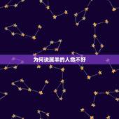 为何说属羊的人命不好，为什么属羊的性格
