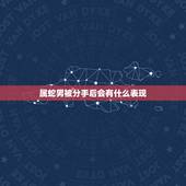 属蛇男被分手后会有什么表现，属蛇男分手后回头