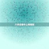 八字合婚中上等婚配，八字合婚表