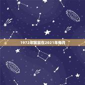1972年属鼠在2021年每月，2021年属鼠人的全年运势1972出生