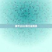 庚子2022年行业预测，庚子年适合什么行业