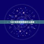 1987年农历初四是什么属相，1987年农历正月初四是什么星座