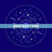 属狗的今年多大了岁数表，狗年出生的今年多少岁