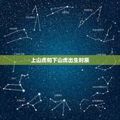 上山虎和下山虎出生时辰，“上山虎、下山虎、卧山虎”分别指一天中的什么时