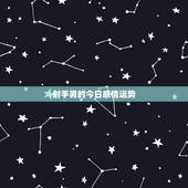 射手男的今日感情运势，2017年单身的射手座男生的爱情运势