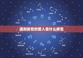遇到前世的爱人是什么感觉，怎么找到自己前世的恋人？如果见到了会有什么感