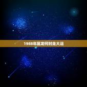 1988年属龙何时走大运，1988年属龙什么时候行大运