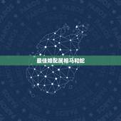 最佳婚配属相马和蛇，男属马3月31日和女属 蛇5月29配对吗
