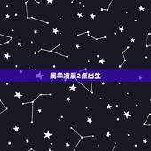属羊凌晨2点出生，凌晨两点出生五行属什么