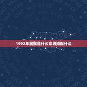 1992年属猴是什么命男婚配什么，92年属猴男和92年属猴女可以婚配吗