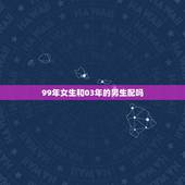 99年女生和03年的男生配吗，别人给我发了个99是啥意思