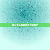 聊天工具有哪些软件免费的，完全免费的聊天软件