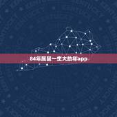 84年属鼠一生大劫年app，我生肖鼠，84年大年初三下午4点出生，请教