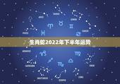 生肖蛇2022年下半年运势，2022 年运势及运程每月运程