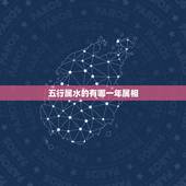 五行属水的有哪一年属相，五行属水的是哪些年