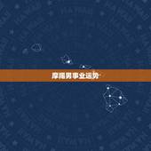 摩羯男事业运势，摩羯男性格运势详细分析 揭秘摩羯男