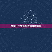 免费十二生肖配对姻缘合婚表，男属虎的属相婚配表