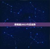 摩羯座2022今日运势，摩羯座明年运势2022