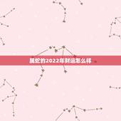属蛇的2022年财运怎么样，2022年各生肖运程